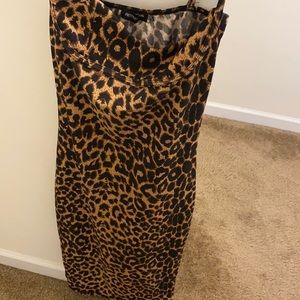 Cheetah print bodycon dress